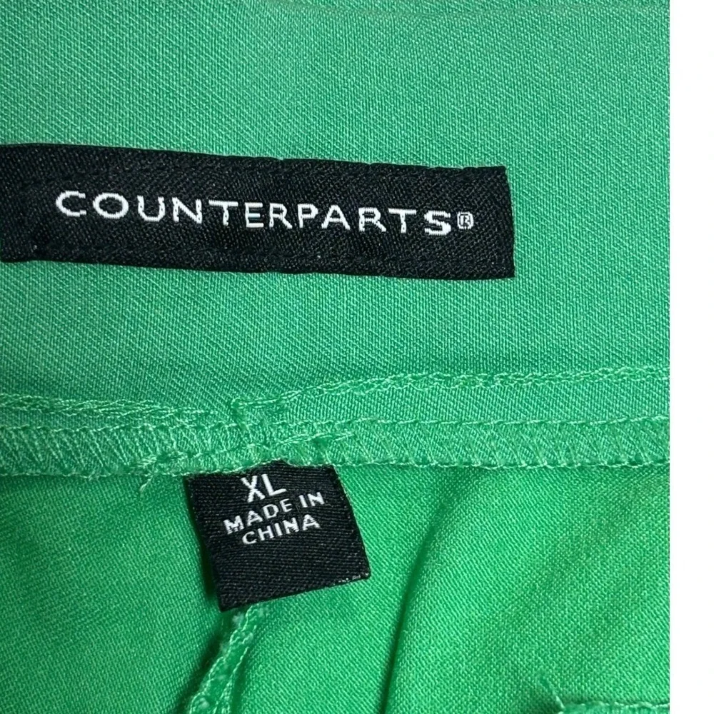Counterparts Green Jazz‎ Super Stretch Mid Rise Boot Cut Pants Size XL NWT